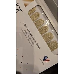 NIP Color Street Nail Polish Strips RETIRED GLITTER: Gold AUSTIN-TATIOUS New